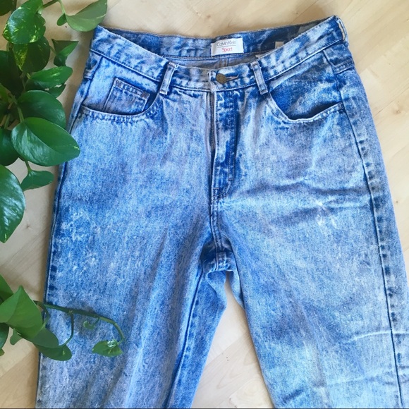 Vintage CALVIN KLEIN Acid Stone Wash Mom Jeans 8 - Picture 3 of 8